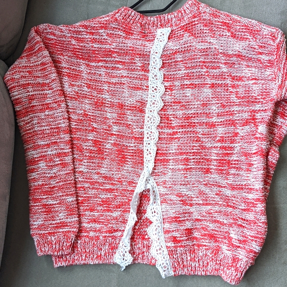 Sweater red/white - Picture 2 of 3